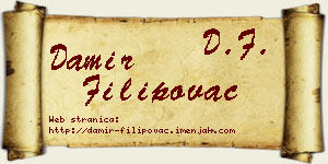 Damir Filipovac vizit kartica